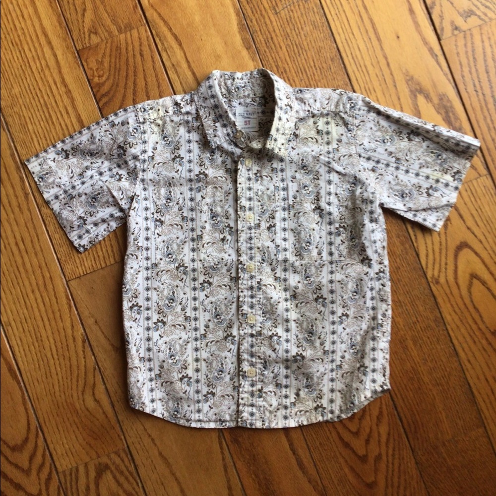Old Navy boys button up shirt